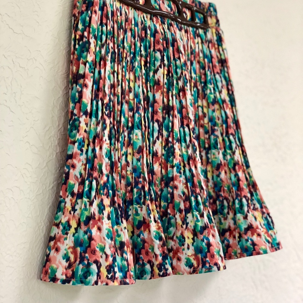 BP (Small) Floral Soft Pleated Skirt